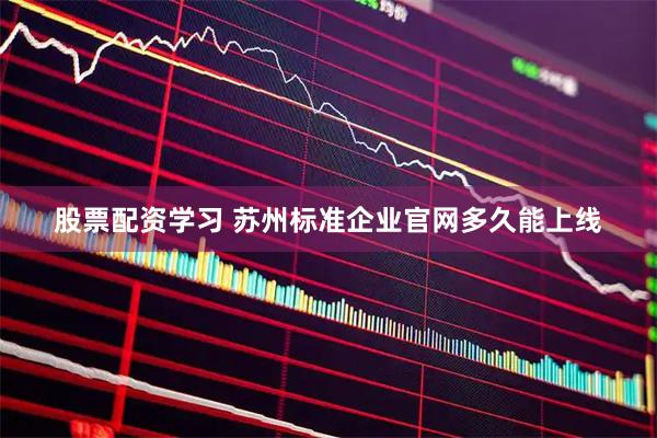 股票配资学习 苏州标准企业官网多久能上线